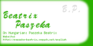 beatrix paszeka business card